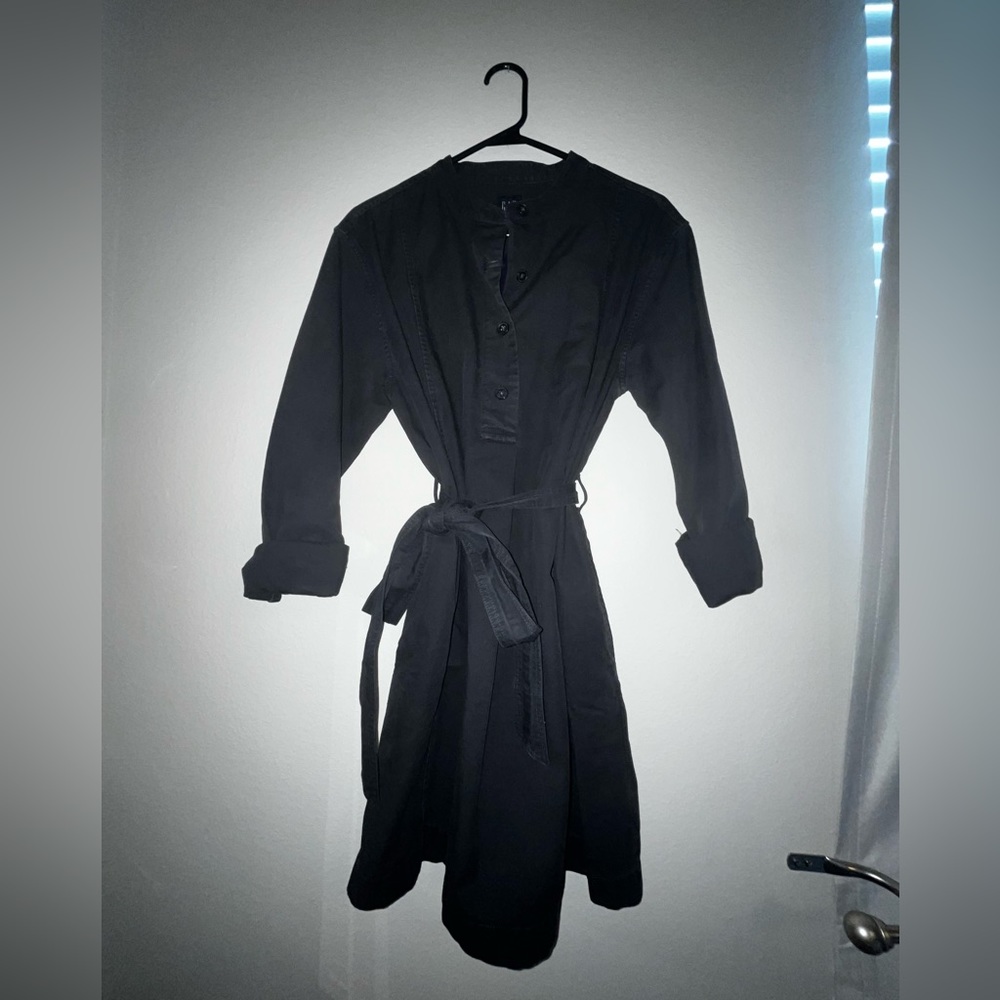 GAP Soft Black, Belted Utility Style Dress. With pockets.